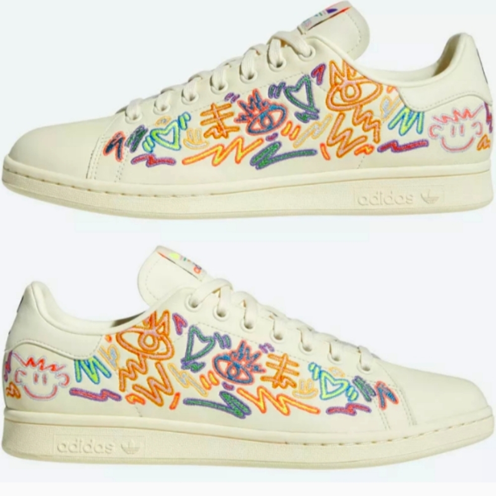 Adidas Stan Smith Pride Shoes 2022 Men's Sz 10 New W/Tags & Box🌈